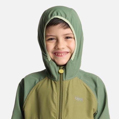 Chaqueta Niño Nightfall WindBreaker Hoody Jacket Verde Lippi-3