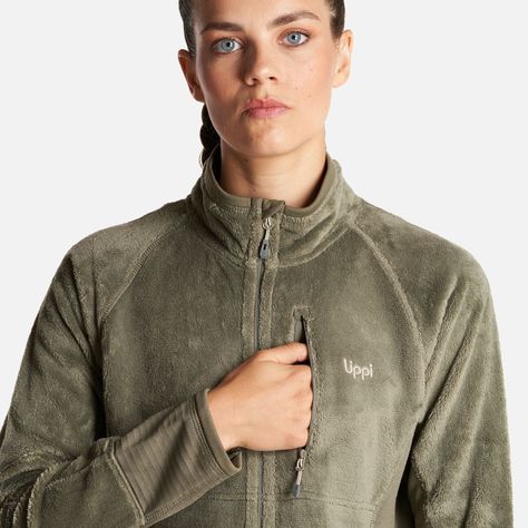 Poleron Mujer Numan Shaggy-Pro Jacket Laurel Lippi I23-4