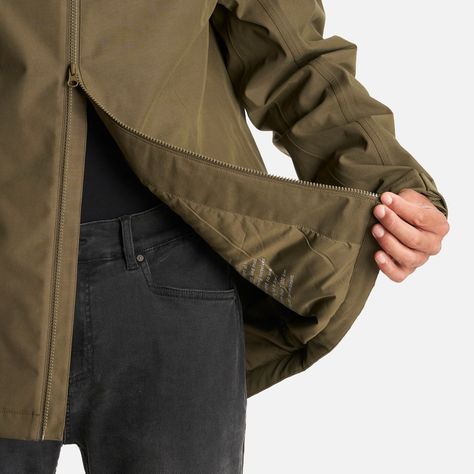 Chaqueta Hombre Citizen Warm B-Dry Hoody Jacket Verde Militar Lippi I23-7