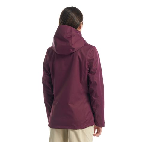 Chaqueta Mujer Tres Cruces Fusion-3 Hoody Jacket Vino Gris Oscuro Lippi-4