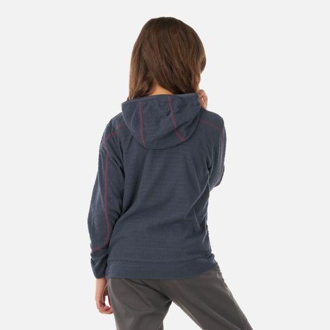 Poleron Niña Saltamontes Nano-F 14 Zip Hoody Azul Piedra Lippi-2