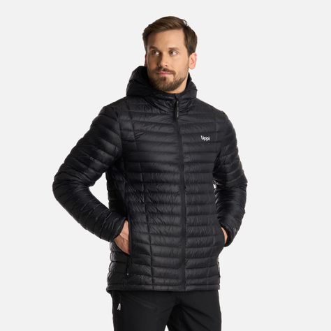 Chaqueta Hombre Peak Down Hoody Jacket Negro Lippi I25-1