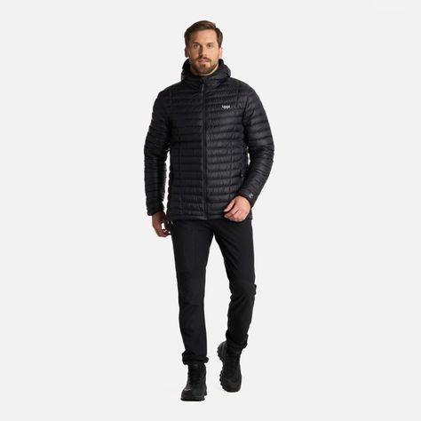 Chaqueta Hombre Peak Down Hoody Jacket Negro Lippi I25-6