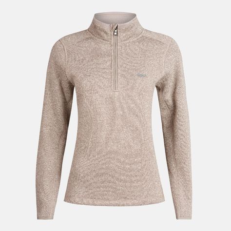 Poleron Mujer Coronado ThermPro Pullover Melange Beige Lippi-0