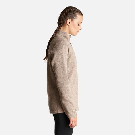 Poleron Mujer Coronado ThermPro Pullover Melange Beige Lippi-3