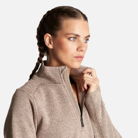 Poleron Mujer Coronado ThermPro Pullover Melange Beige Lippi-4