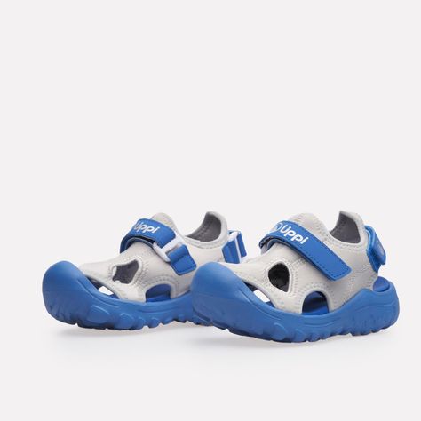 Sandalia Niño Go Out Again Kids Gris / Azul Lippi V25-2