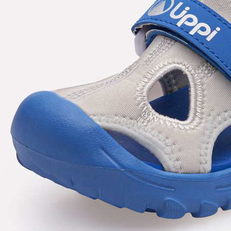 Sandalia Niño Go Out Again Kids Gris / Azul Lippi V25-6