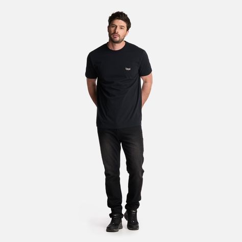 Polera Hombre Climb T-Shirt Negro Lippi-4