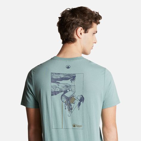 Polera Hombre Andes Rock Climbing T-Shirt Jade Lippi-6