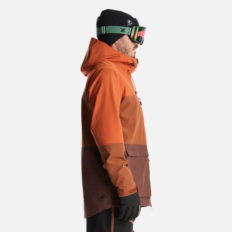Chaqueta Hombre Viento Blanco Naranjo Oscuro Haka Honu-3