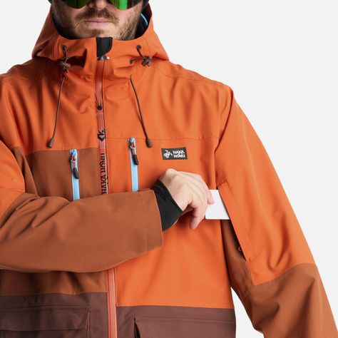 Chaqueta Hombre Viento Blanco Naranjo Oscuro Haka Honu-6