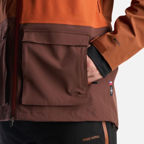 Chaqueta Hombre Viento Blanco Naranjo Oscuro Haka Honu-9