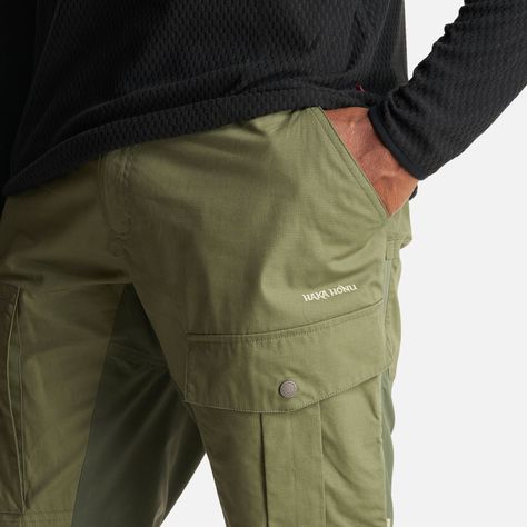 Pantalon Hombre Boina Negra Verde Militar Haka Honu I23-4