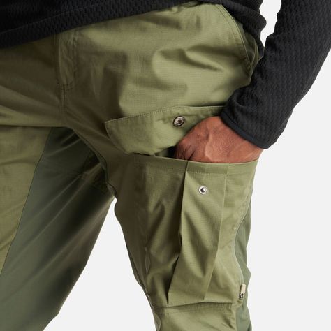 Pantalon Hombre Boina Negra Verde Militar Haka Honu I23-5