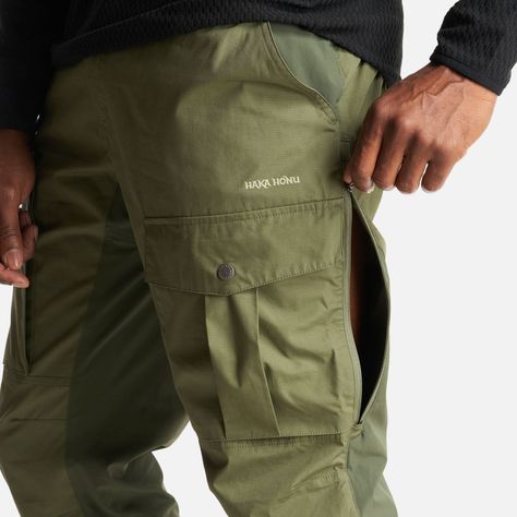 Pantalon Hombre Boina Negra Verde Militar Haka Honu I23-6