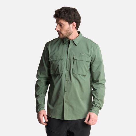 Camisa Hombre Rosselot Long Sleeve Q-Dry Shirt Jade Lippi-0