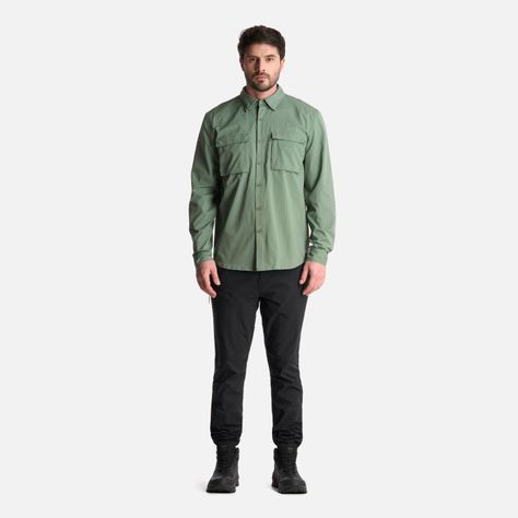 Camisa Hombre Rosselot Long Sleeve Q-Dry Shirt Jade Lippi-5