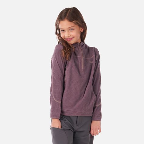 Poleron Niña Saltamontes Nano-F 14 Zip Hoody Malva Lippi-1