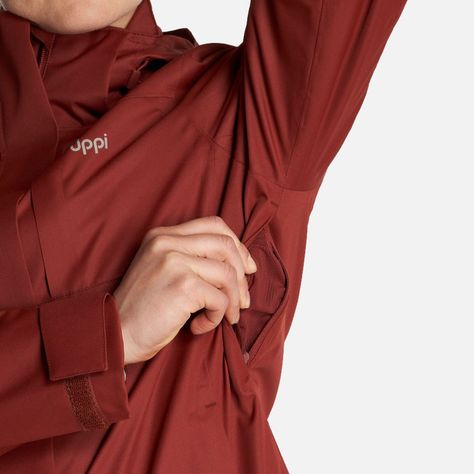 Chaqueta Mujer Tres Cruces Fusion-3 Hoody Jacket Vino/Crema  Lippi-8