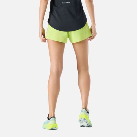 Shorts Mujer Built To Move 3" Shorts Verde Lima Vulcano-3