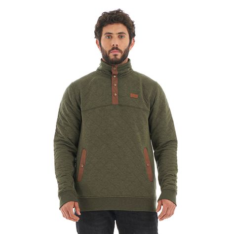 Poleron Hombre Tokerau insulado Verde Haka Honu-1