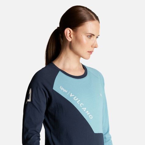Polera Mujer Vulcano Cotton LS T-Shirt Negro Lippi-5