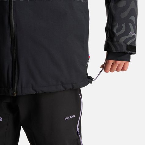 Chaqueta Mujer Yeti Print Negro Haka Honu I24-9