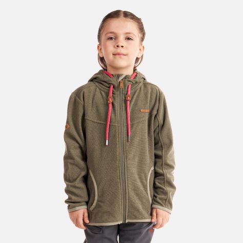 Poleron Niña Stripes Nano-F Full Zip Hoody Laurel Lippi-1