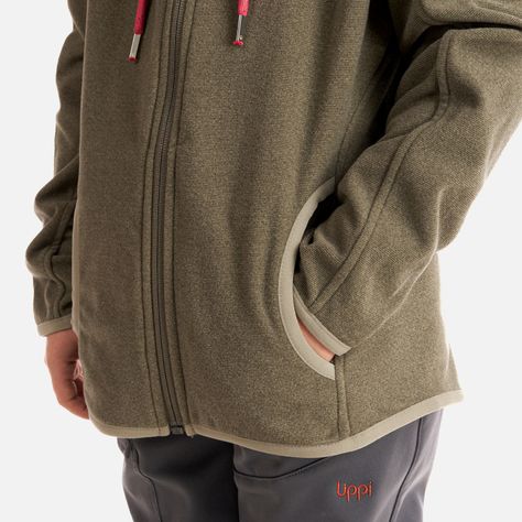 Poleron Niña Stripes Nano-F Full Zip Hoody Laurel Lippi-5