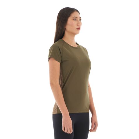 Polera Mujer Core Q-Dry Breathing T-Shirt Oliva Oscuro Lippi-2