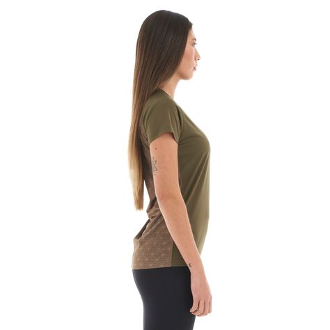 Polera Mujer Core Q-Dry Breathing T-Shirt Oliva Oscuro Lippi-3