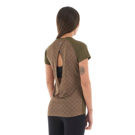 Polera Mujer Core Q-Dry Breathing T-Shirt Oliva Oscuro Lippi-4