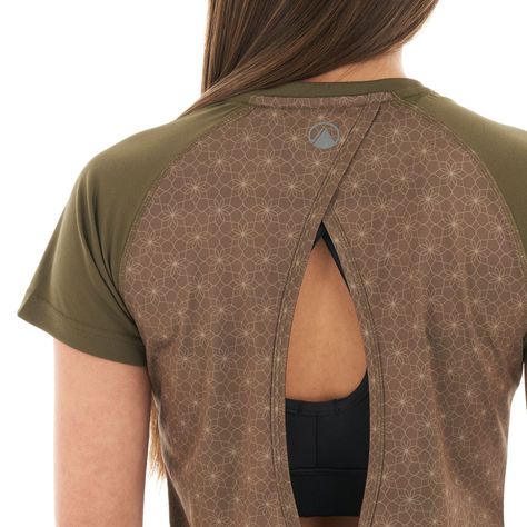 Polera Mujer Core Q-Dry Breathing T-Shirt Oliva Oscuro Lippi-6