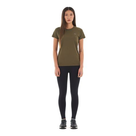 Polera Mujer Core Q-Dry Breathing T-Shirt Oliva Oscuro Lippi-8