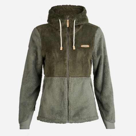 Chaqueta Mujer Bear Shaggy-Pro Hoody Jacket Verde Militar/Laurel Lippi-0