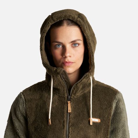 Chaqueta Mujer Bear Shaggy-Pro Hoody Jacket Verde Militar/Laurel Lippi-4