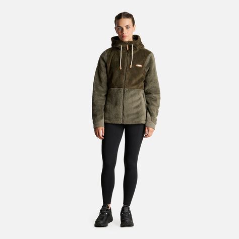 Chaqueta Mujer Bear Shaggy-Pro Hoody Jacket Verde Militar/Laurel Lippi-6
