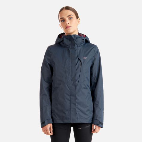 Chaqueta Mujer Tres Cruces Fusion-3 Hoody Jacket Azul Oscuro Lippi-1
