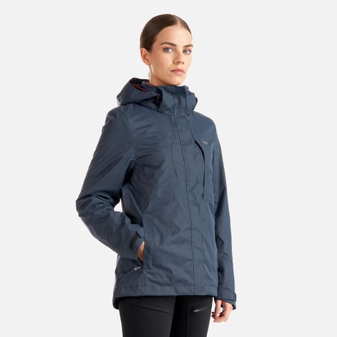 Chaqueta Mujer Tres Cruces Fusion-3 Hoody Jacket Azul Oscuro Lippi-2