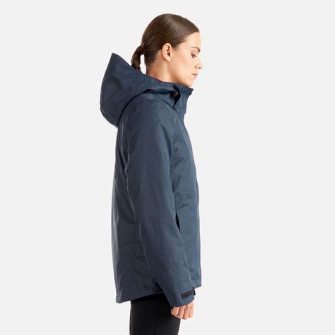 Chaqueta Mujer Tres Cruces Fusion-3 Hoody Jacket Azul Oscuro Lippi-3