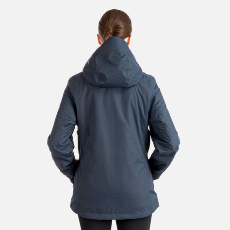 Chaqueta Mujer Tres Cruces Fusion-3 Hoody Jacket Azul Oscuro Lippi-4
