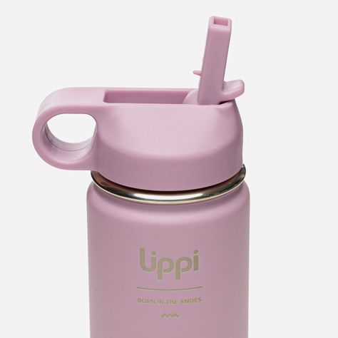 Botella Light Steel Sport Top Bottle 550ml Rosa Lippi-2