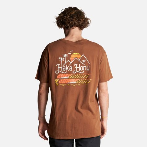 Polera Hombre Amanecer Café Haka Honu-3