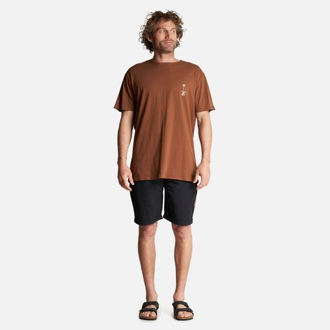Polera Hombre Amanecer Café Haka Honu-5