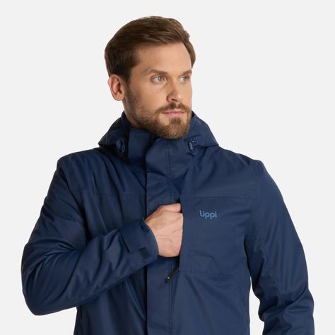 Chaqueta Hombre Tres Cruces Fusion-3 Azul Marino Lippi I25-4