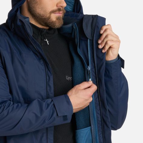 Chaqueta Hombre Tres Cruces Fusion-3 Azul Marino Lippi I25-9