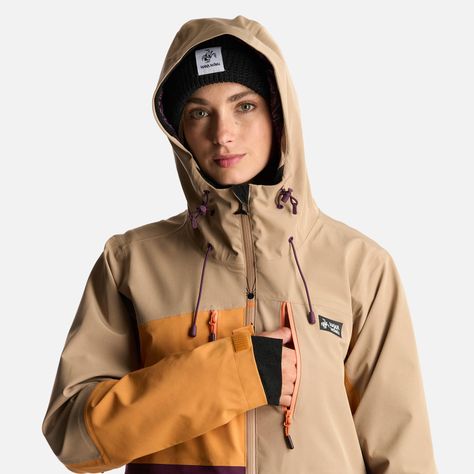 Chaqueta Mujer Viento Blanco Taupe Haka Honu-5
