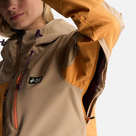 Chaqueta Mujer Viento Blanco Taupe Haka Honu-6