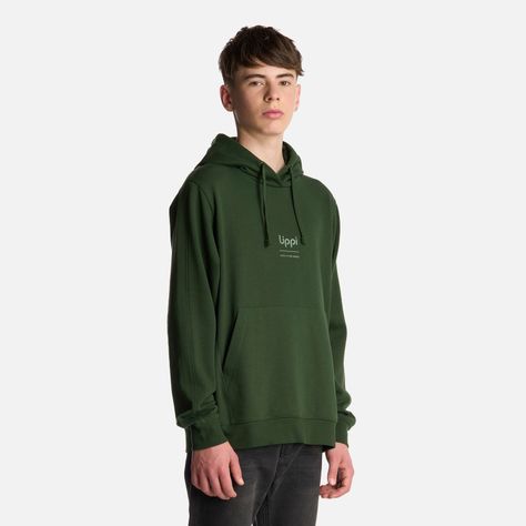 Polerón Teen Boy Ulmo Mid Point Hoody Sweatshirt Verde Lippi-1
